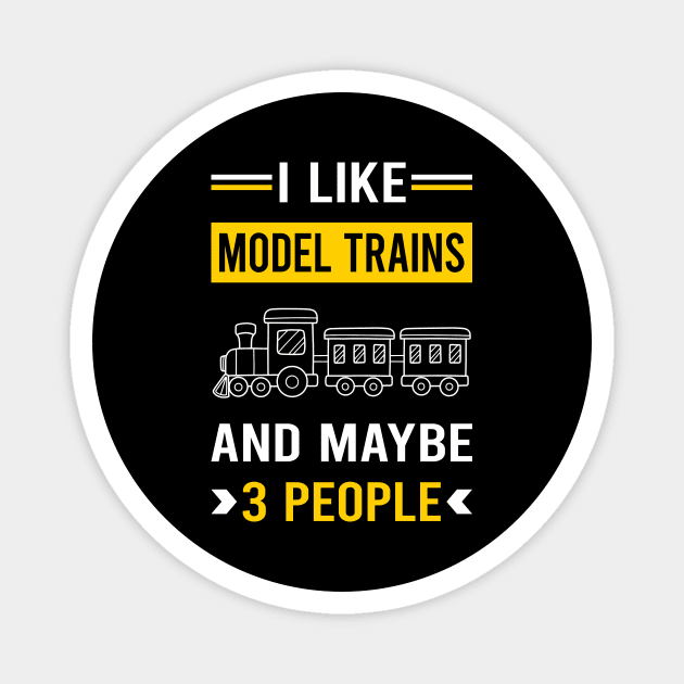 3 People Model Train Trains Railroad Railway Magnet by Good Day